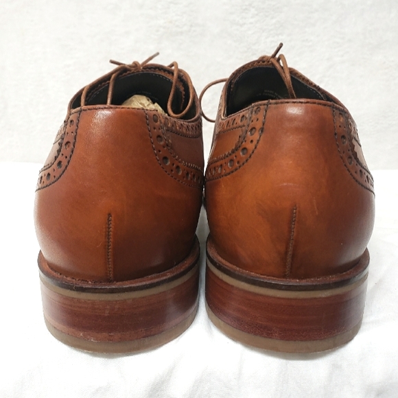 Cole Haan  Wingtip Oxford British Tan Sz-12M NikeAir Technology - Picture 5 of 13